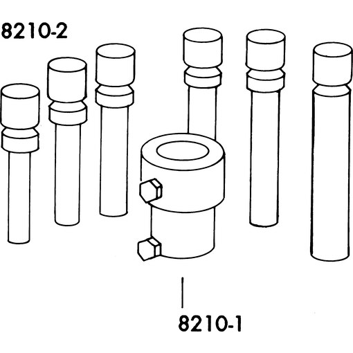 8210-2 Pressdornsats Set 6Del